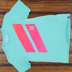 Hurley Girls Medium Teal T-Shirt
